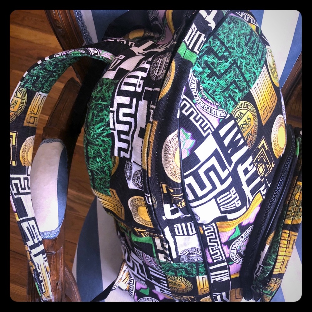 VERSACE - PRINT CANVAS KNAPSACK